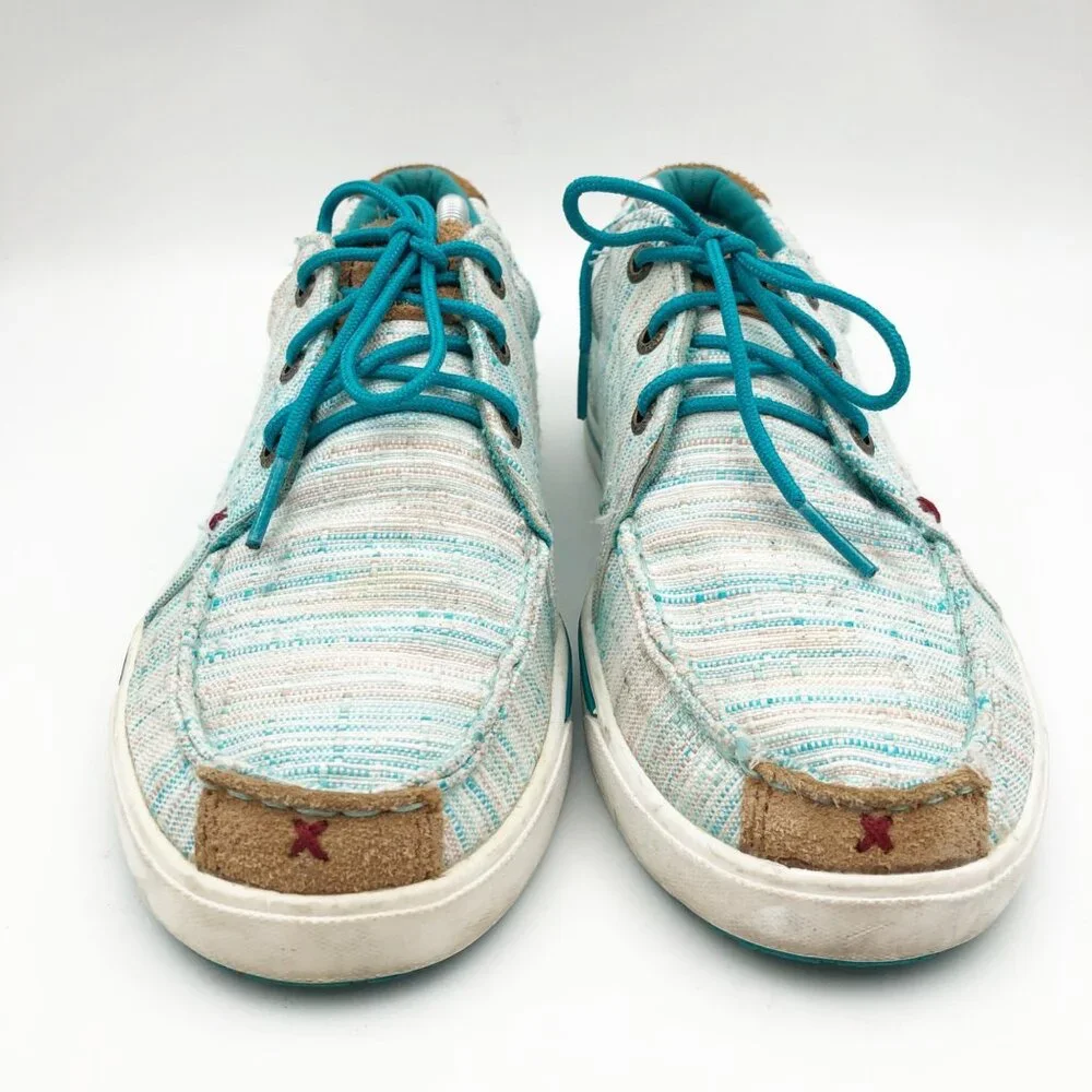 TWISTED X Sneakers Womens 7.5 Hooey Loper Shoes Blue Multicolored Western